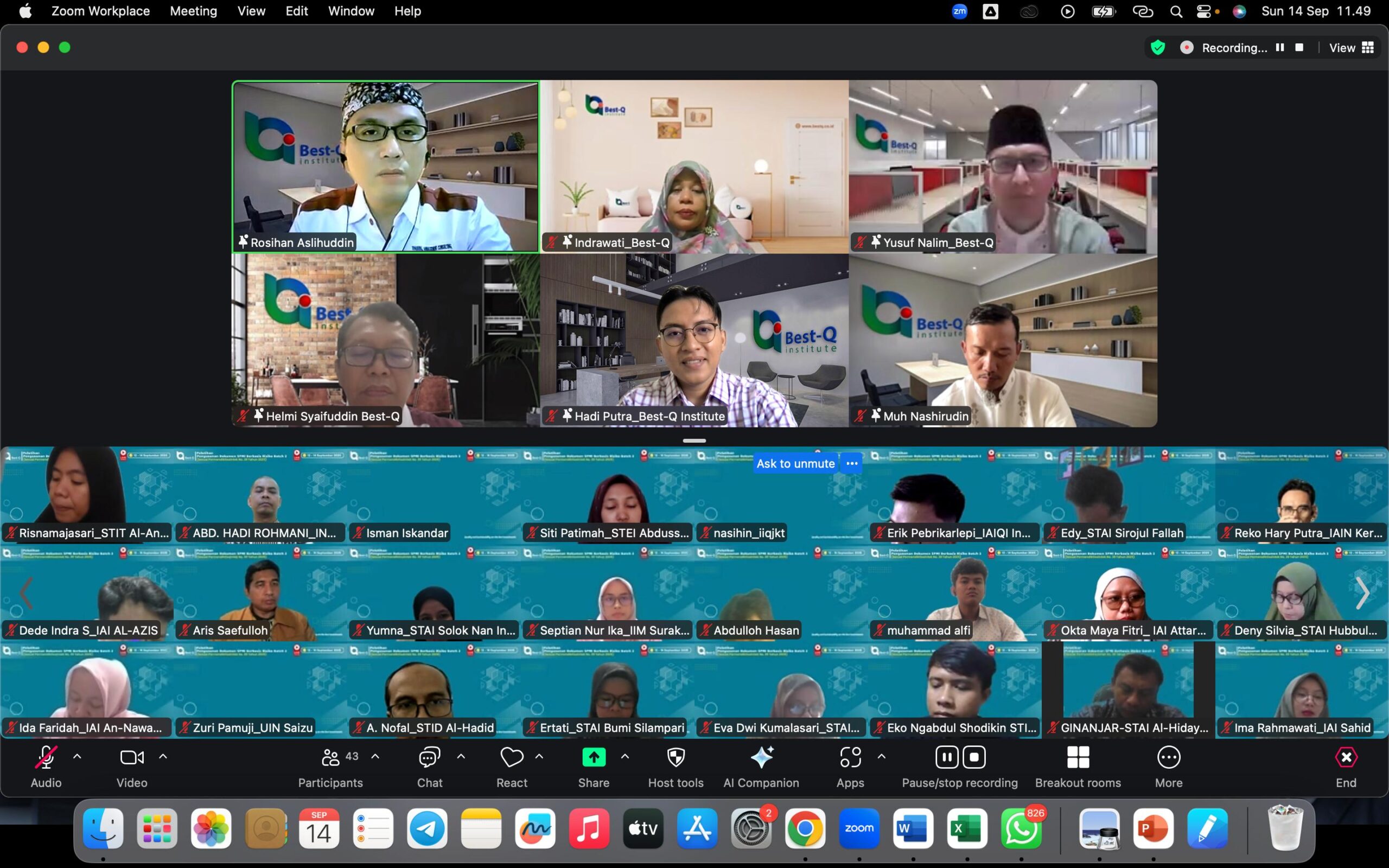 Dosen STIT Al-Anshar Ikuti Pelatihan Penyusunan Dokumen SPMI Berbasis Risiko